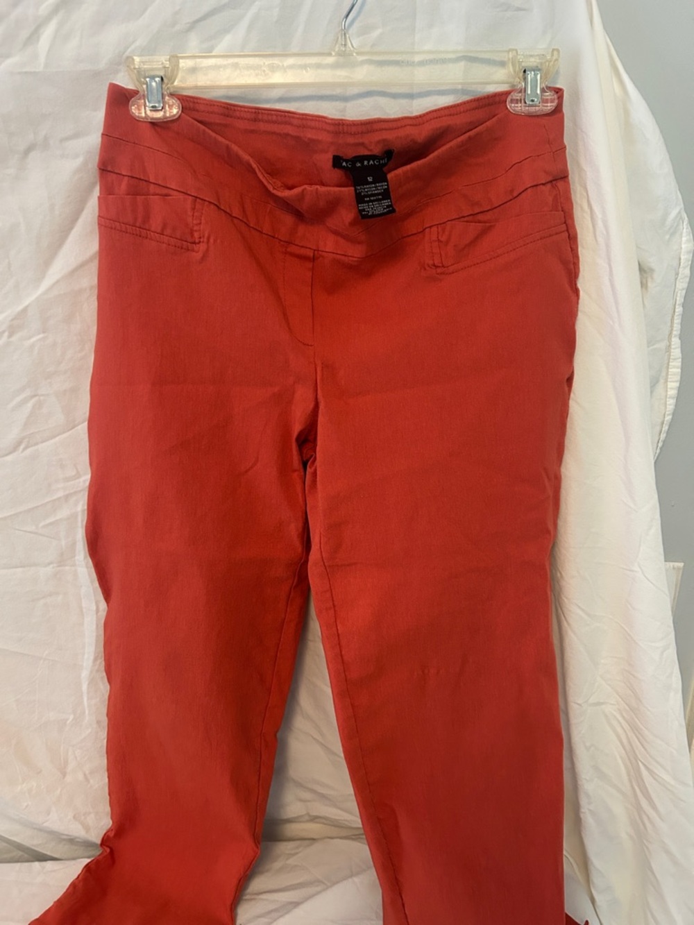 Zac & Rachel Coral Cropped Pull-On Ankle Pants